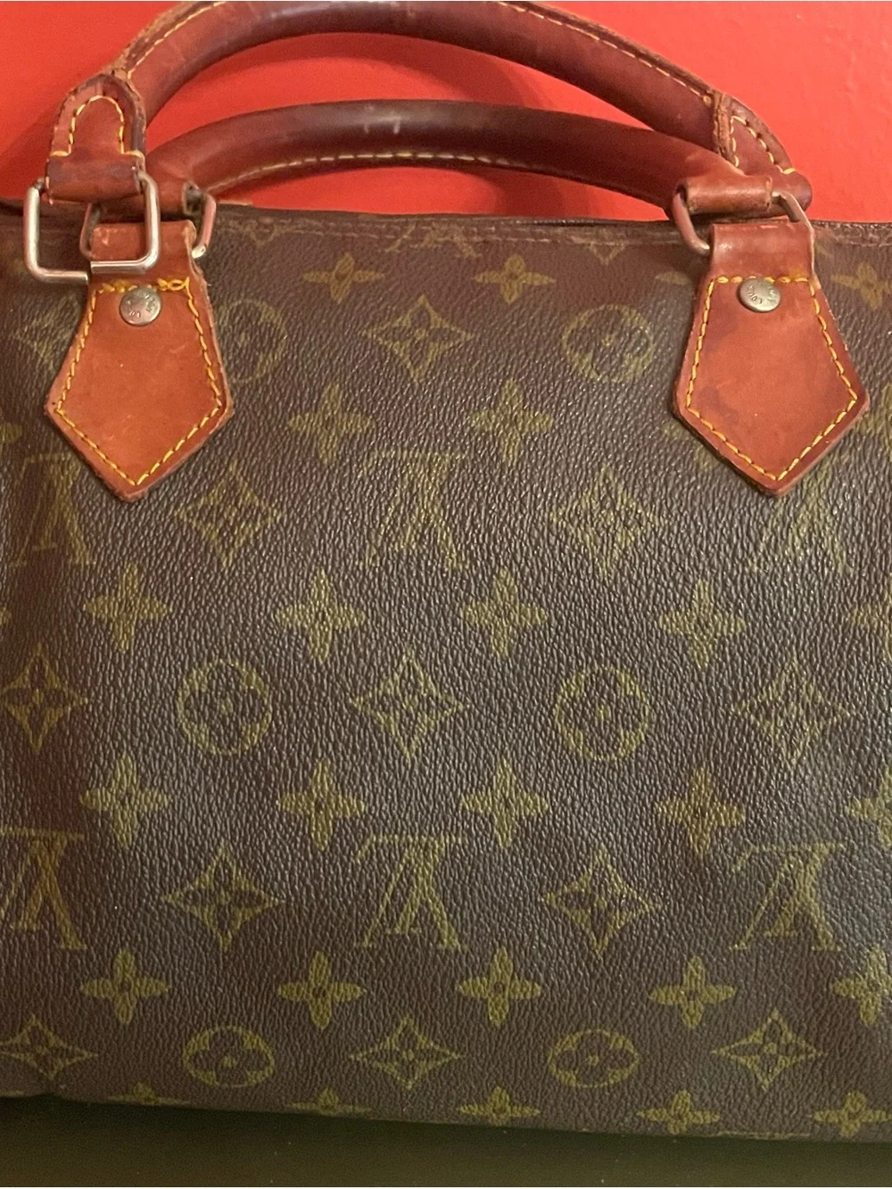 2 Pc Lot Louis Vuitton Monogram Speedy Bags Parts/Repair